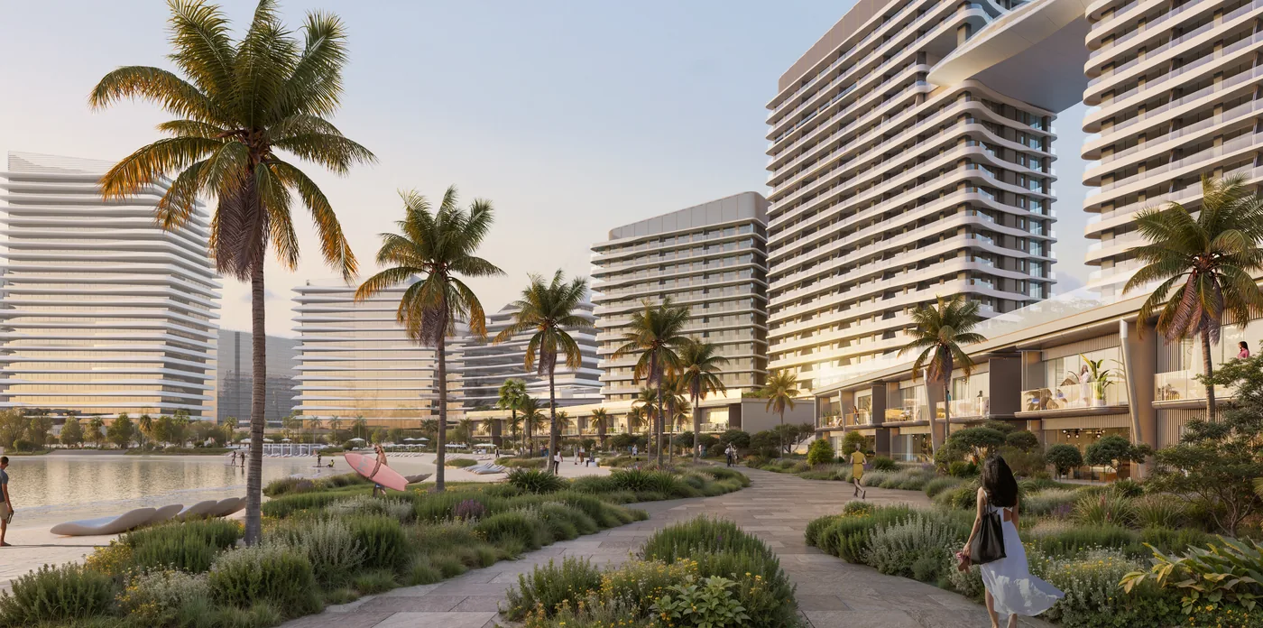 Beachfront walkway at Fairmont Residences Al Marjan Island