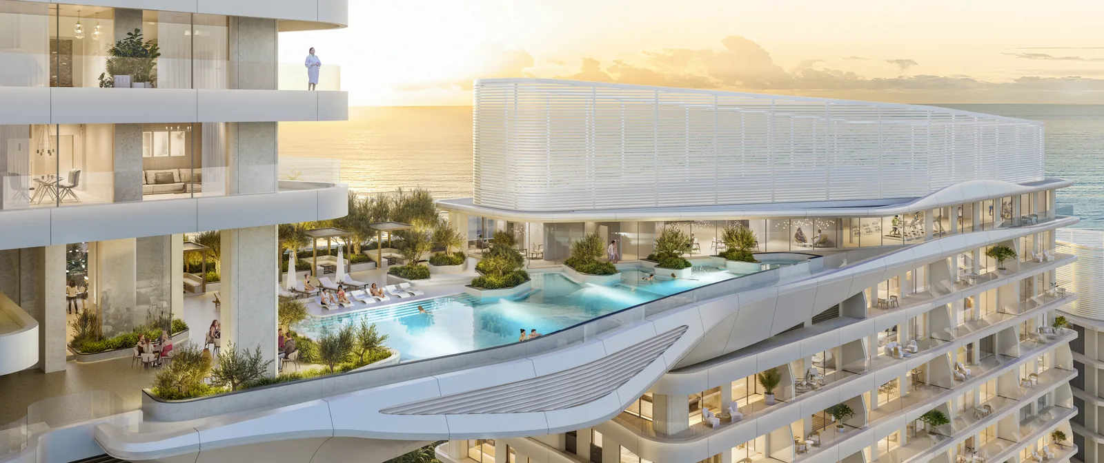 Adults Sky Pool, Terrace & Bar at Fairmont Residences Al Marjan Island
