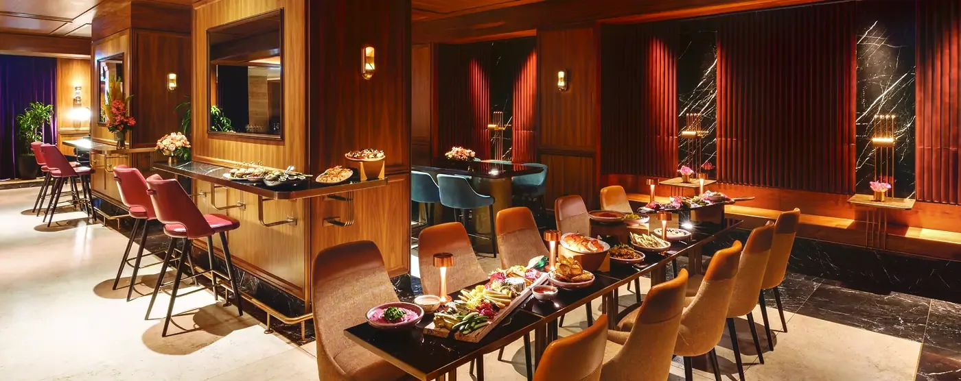 Private dining room / chef's table at Fairmont Residences Al Marjan Island