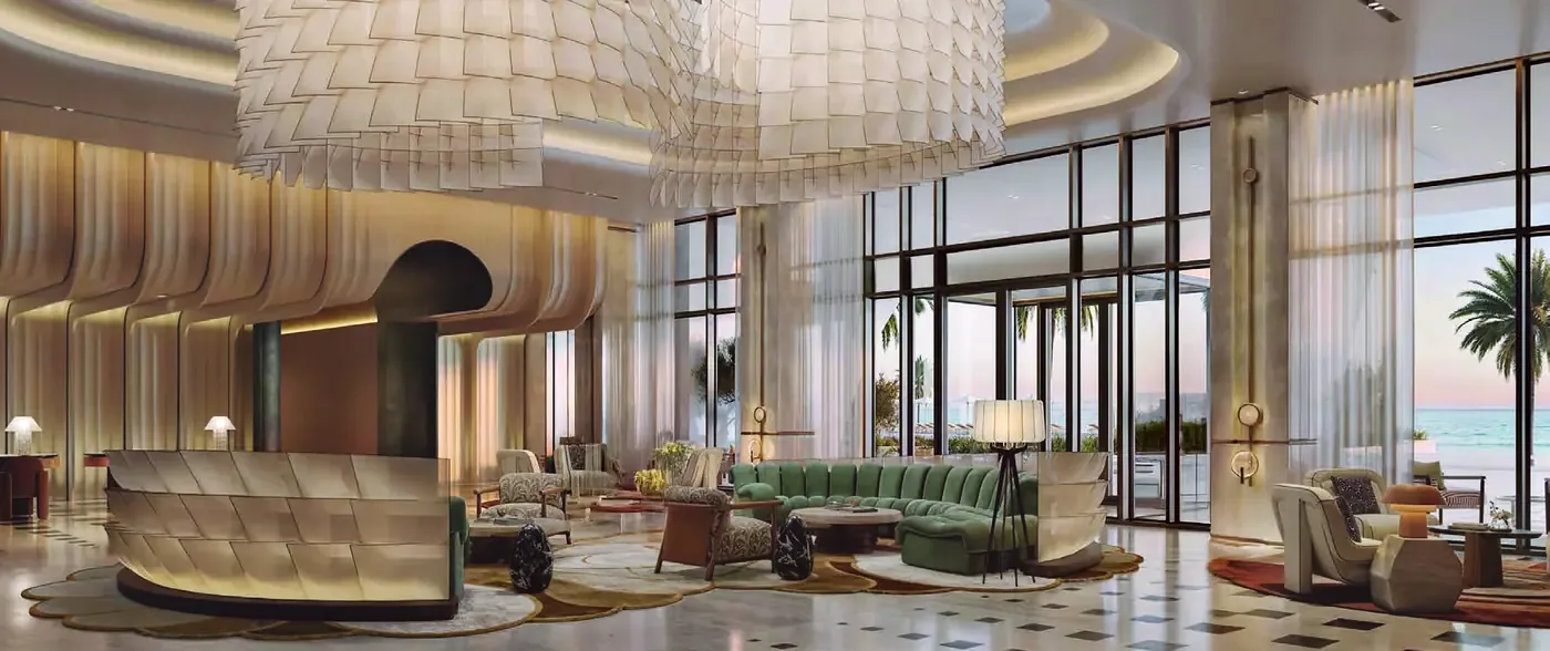 Residents' lobby & lounge at Fairmont Residences Al Marjan Island