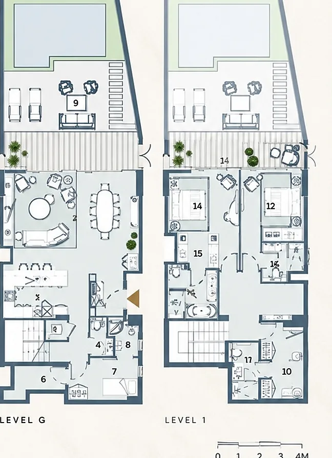 Indicative Fairmont townhouse floor plan, TH Type 2-M